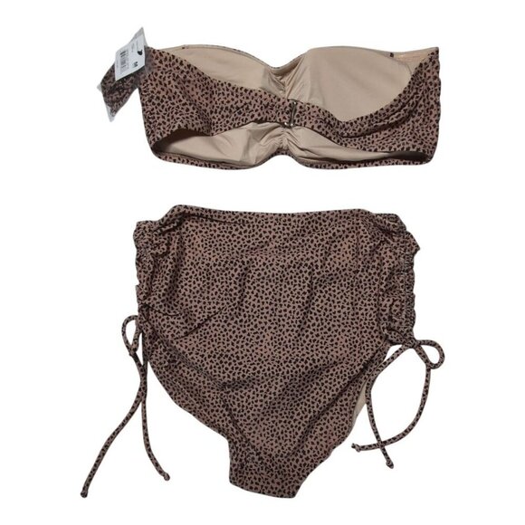 A Pea in the Pod Bikini Animal Print Maternity Swimwear Convertible NWT Medium - Picture 2 of 14